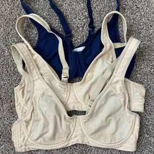 Title Nine Cuz She Says So Underwire Sports Bra Set of 3 — Size 32C